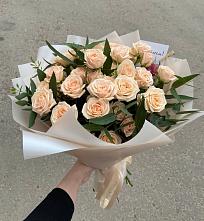 Букет Кремовые розы Латте в Аносино